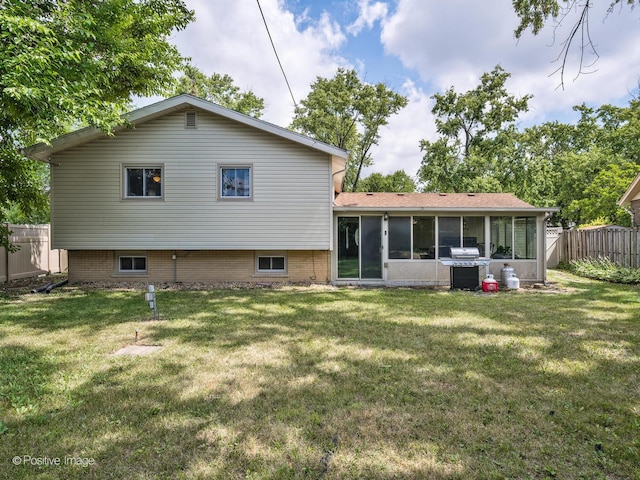 18902 Jonathan Ln, Homewood, IL 60430 - rear view of property with a sunroom