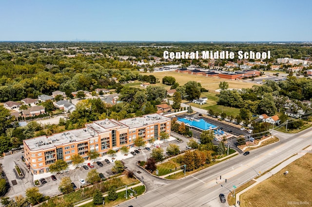 7050 183rd St Unit 409, Tinley Park, IL 60477 - aerial view of a pool area