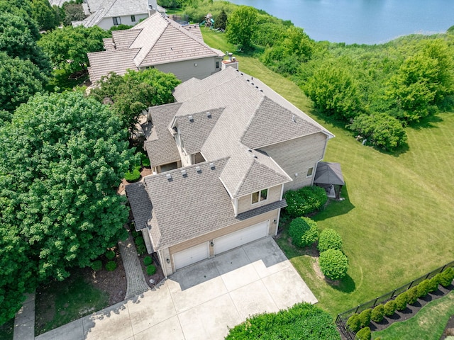 552 Waters Edge Dr, South Elgin, IL 60177 - view from above of property