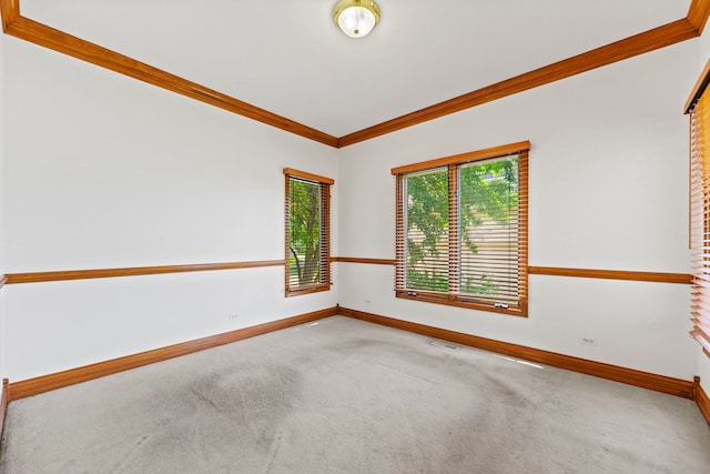 552 Waters Edge Dr, South Elgin, IL 60177 - unfurnished room with carpet and crown molding