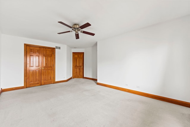 552 Waters Edge Dr, South Elgin, IL 60177 - unfurnished bedroom featuring light colored carpet and ceiling fan