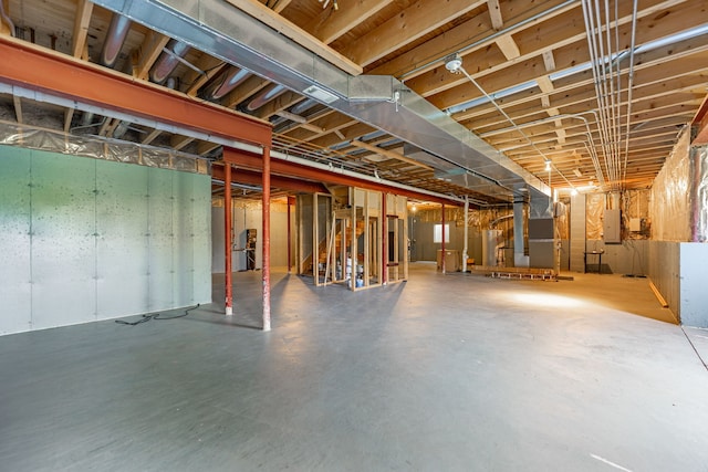 552 Waters Edge Dr, South Elgin, IL 60177 - unfinished basement with electric panel