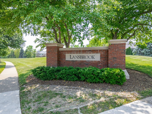 552 Waters Edge Dr, South Elgin, IL 60177 - community sign with a yard