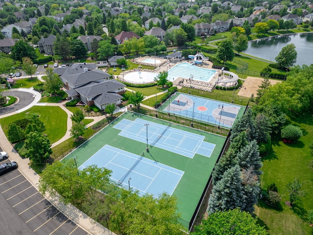 552 Waters Edge Dr, South Elgin, IL 60177 - aerial perspective of suburban area featuring a nearby body of water