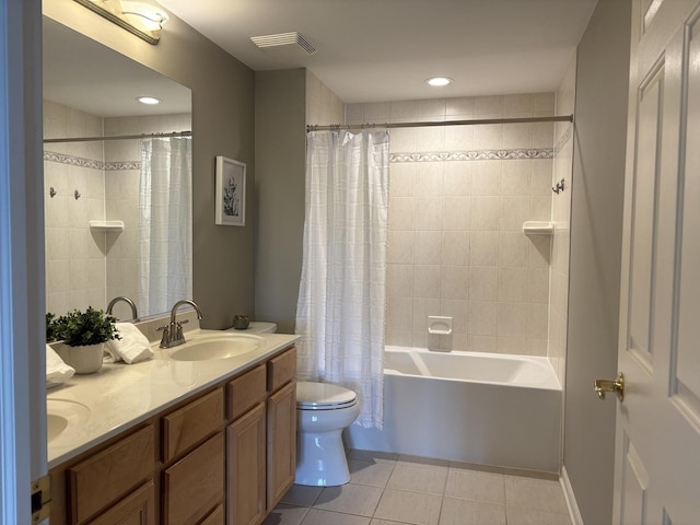 200 N Addison Ave Unit 505, Elmhurst, IL 60126 - bathroom featuring tile patterned flooring, double vanity, and shower / bath combo