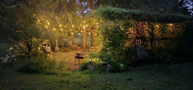 2S720 Nelson Lake Rd, Batavia, IL 60510 - view of yard with a fire pit