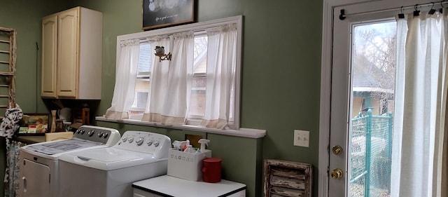2S720 Nelson Lake Rd, Batavia, IL 60510 - laundry area with washing machine and clothes dryer, healthy amount of natural light, and cabinet space