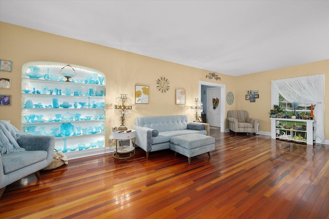 233 S Elmwood Dr, Aurora, IL 60506 - living area featuring hardwood / wood-style floors