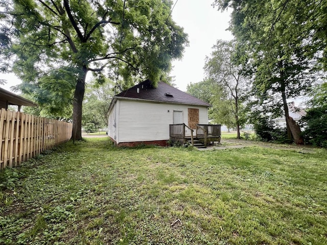 1205 W Beech St, Urbana, IL 61801 - rear view of house with a deck