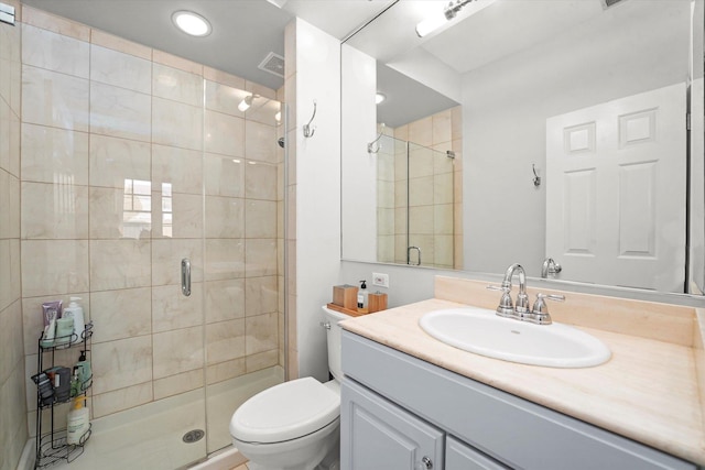2500 N Seminary Ave Unit 4W, Chicago, IL 60614 - full bathroom with a shower stall, vanity, and recessed lighting