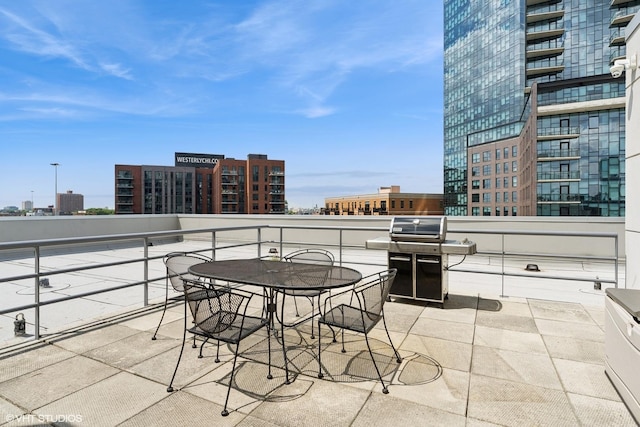 1035 W Huron St Unit 402, Chicago, IL 60642 - balcony with a view of city and a grill