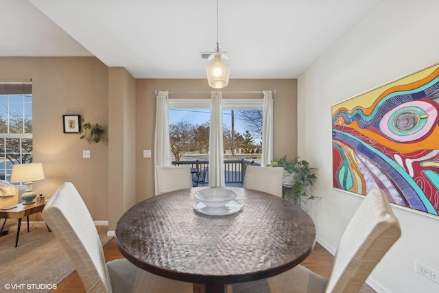 15130 Laurel Ln, Lockport, IL 60441 - dining space with baseboards and wood finished floors