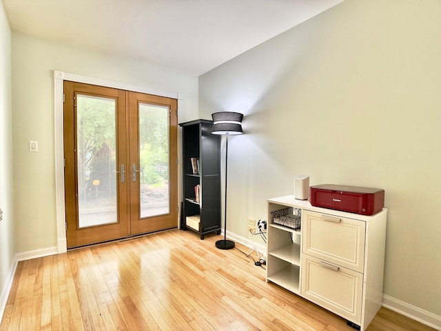 249 Jervey Ln, Bartlett, IL 60103 - doorway to outside with french doors and light wood finished floors