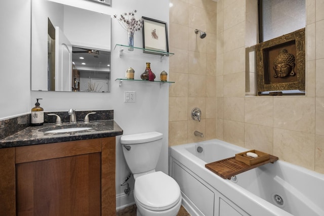 3316 W Byron St Unit 1, Chicago, IL 60618 - full bathroom featuring vanity and shower / tub combination