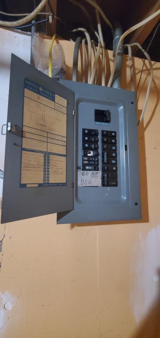 301 N Second St, Ashkum, IL 60911 - utility room featuring electric panel