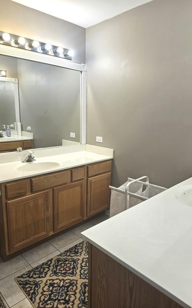 20 Lily Ct, Bolingbrook, IL 60440 - bathroom featuring vanity and tile patterned flooring