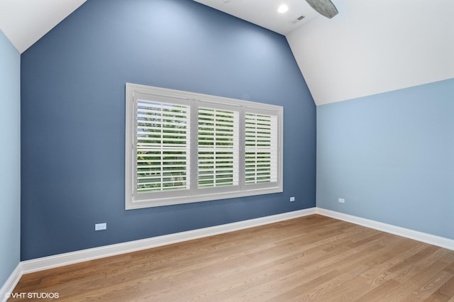 411 S Berkley Ave, Elmhurst, IL 60126 - bonus room featuring lofted ceiling and wood finished floors