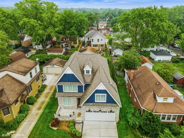 411 S Berkley Ave, Elmhurst, IL 60126 - aerial perspective of suburban area