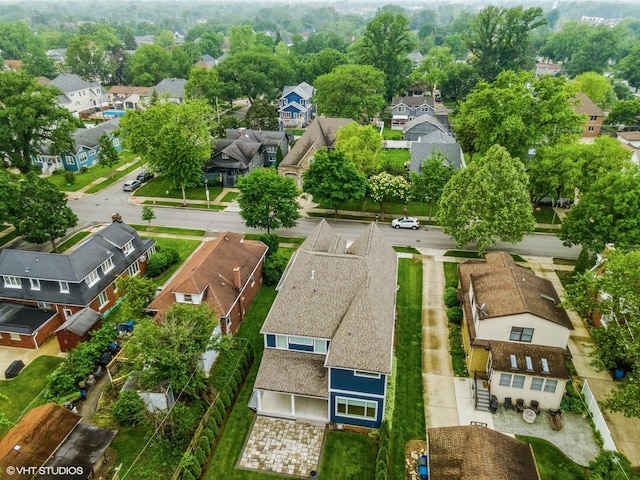 411 S Berkley Ave, Elmhurst, IL 60126 - aerial perspective of suburban area