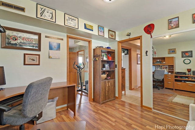 27892 W Bayview Dr, Ingleside, IL 60041 - office featuring light wood-type flooring