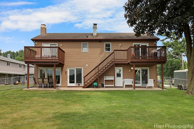 27892 W Bayview Dr, Ingleside, IL 60041 - back of house with a fenced backyard, a deck, and a patio