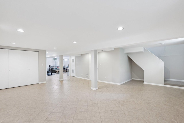 9333 Kildare Ave, Skokie, IL 60076 - finished below grade area with baseboards and recessed lighting