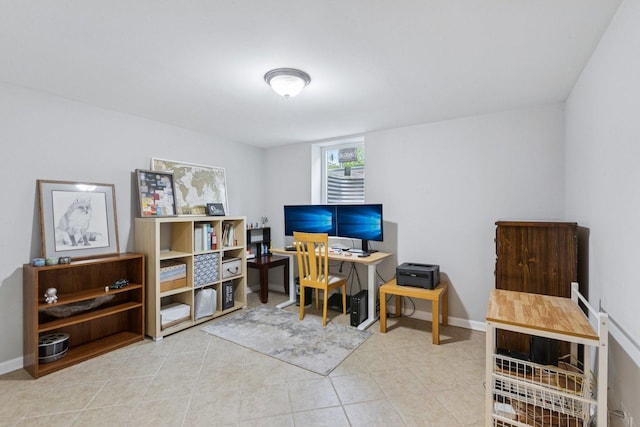 9333 Kildare Ave, Skokie, IL 60076 - tiled office space with baseboards