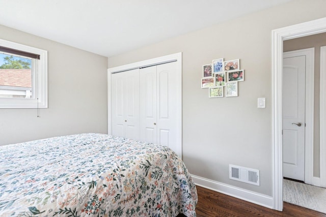 9333 Kildare Ave, Skokie, IL 60076 - bedroom with dark wood finished floors and a closet