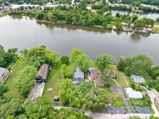 550 N Center St, South Elgin, IL 60177 - bird's eye view of a large body of water and a tree filled landscape