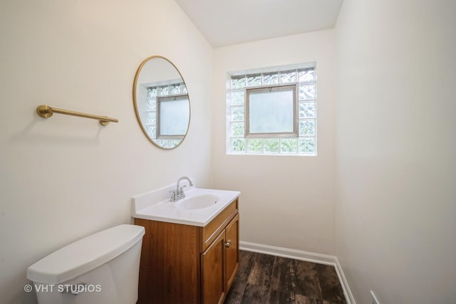 135 Flora Ave, Glenview, IL 60025 - bathroom featuring vanity and wood finished floors