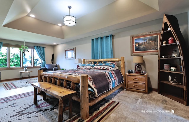 3710 Spy Glass Ridge Rd, Crystal Lake, IL 60012 - bedroom featuring a tray ceiling and recessed lighting