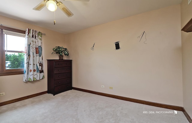 3710 Spy Glass Ridge Rd, Crystal Lake, IL 60012 - unfurnished room with light carpet and ceiling fan