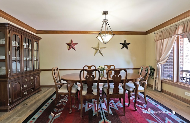 3710 Spy Glass Ridge Rd, Crystal Lake, IL 60012 - dining room with ornamental molding and wood finished floors