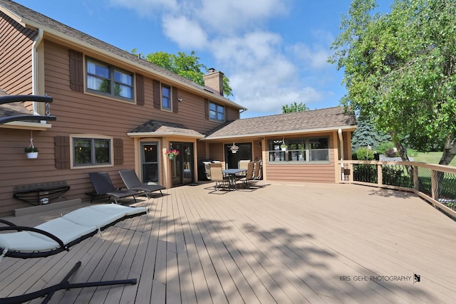 3710 Spy Glass Ridge Rd, Crystal Lake, IL 60012 - wooden terrace featuring outdoor dining area