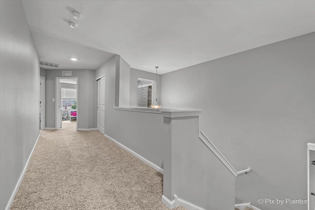 1141 Westlake Dr, Cary, IL 60013 - hall featuring an upstairs landing and carpet