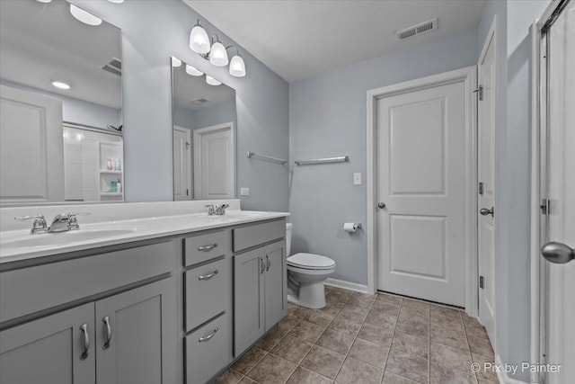 1141 Westlake Dr, Cary, IL 60013 - bathroom featuring double vanity and a shower