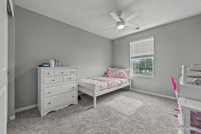 1141 Westlake Dr, Cary, IL 60013 - bedroom featuring carpet and ceiling fan