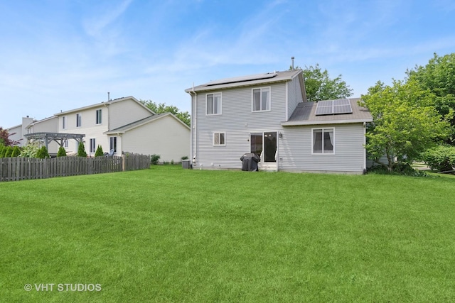 2477 Smithfield Ct, Aurora, IL 60503 - back of property with roof mounted solar panels