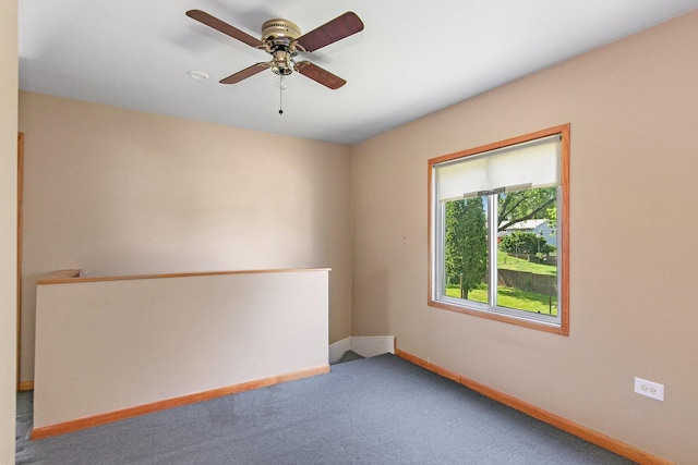 300 Stone St, South Elgin, IL 60177 - spare room featuring carpet floors and a ceiling fan