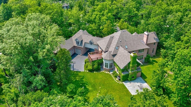 1005 Hiawatha Ln, Riverwoods, IL 60015 - view from above of property