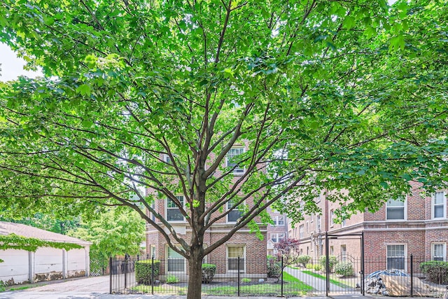 7316 N Honore St Unit 306, Chicago, IL 60626 - view of property hidden behind natural elements with brick siding