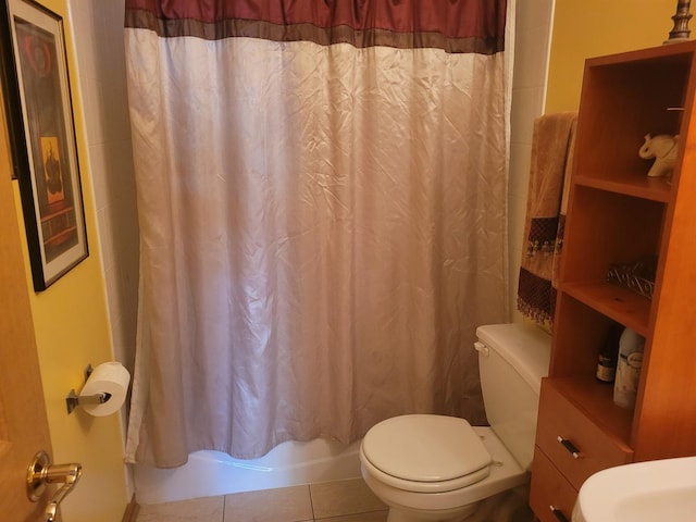 18324 Pond View Ct, Tinley Park, IL 60477 - full bath featuring tile patterned floors and shower / bath combination with curtain