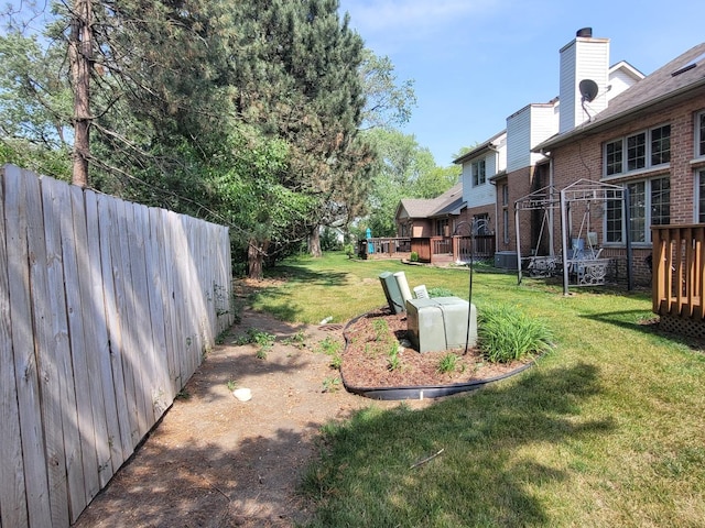 18324 Pond View Ct, Tinley Park, IL 60477 - view of yard with a deck and a residential view