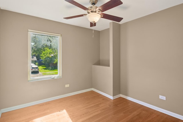 357 Sword Way, Bolingbrook, IL 60440 - unfurnished room featuring wood finished floors and ceiling fan