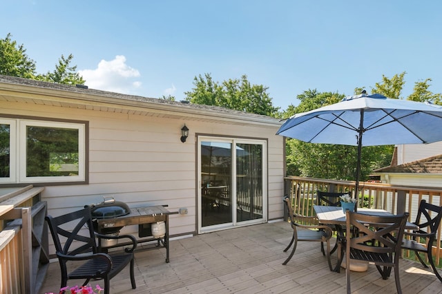 357 Sword Way, Bolingbrook, IL 60440 - wooden terrace featuring outdoor dining space