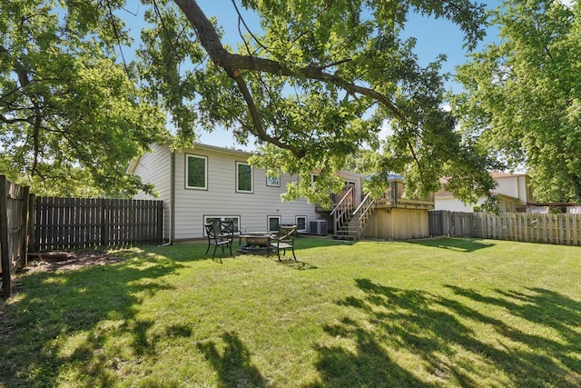 357 Sword Way, Bolingbrook, IL 60440 - fenced backyard with stairway