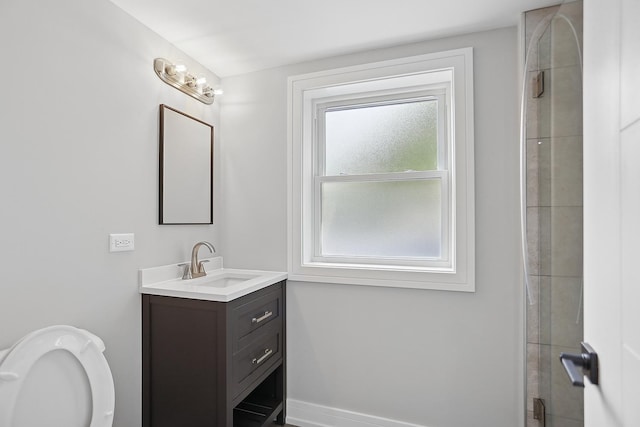 232 S Walnut St, Glenwood, IL 60425 - bathroom featuring vanity and toilet