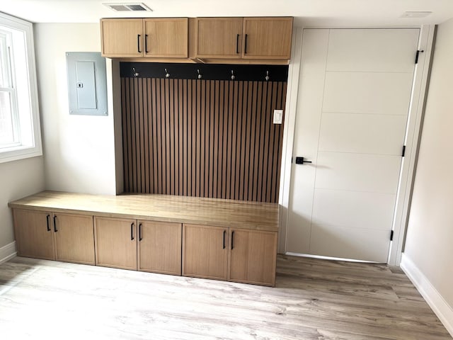 232 S Walnut St, Glenwood, IL 60425 - mudroom with electric panel and wood finished floors