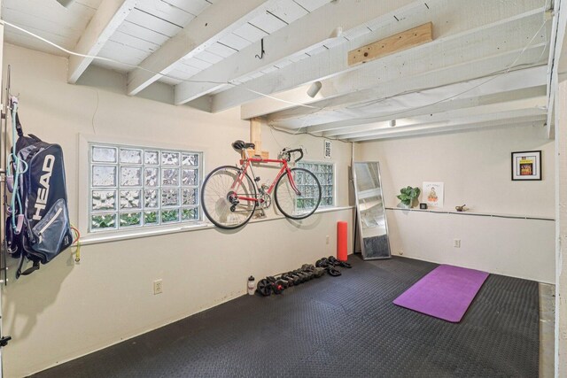 837 Wesley Ave, Oak Park, IL 60304 - exercise room featuring healthy amount of natural light