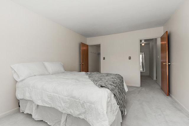 2620 Central Dr Unit 2S, Flossmoor, IL 60422 - bedroom with light colored carpet and baseboards
